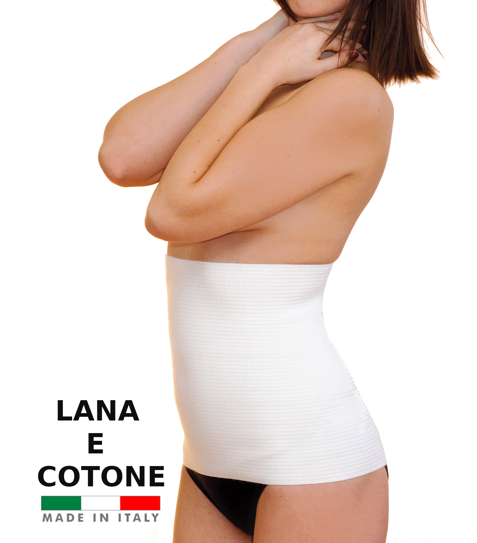 Pancera panciera da uomo donna contenitiva fascia termica elastica lana  cotone